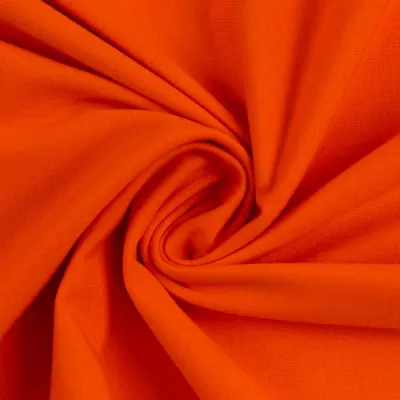 Jersey Stoff Uni - Dunkel-Orange