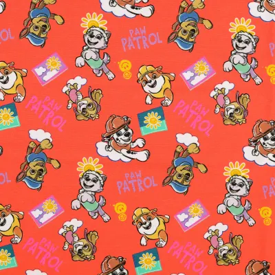 Jersey Stoffe Paw Patrol orange